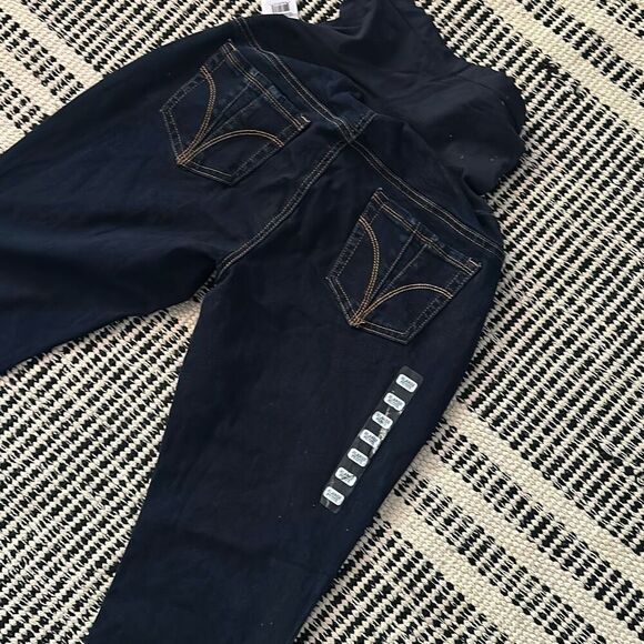 Indigo Blue Size XL petite Maternity Jeans NWT - Picture 5 of 7